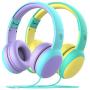 gorsun Kids Headphones with Limited Volume, Children Headphone Over Ear, Kids Headphones for Boys and Girls, Wired Headset for Children-2 Pack
