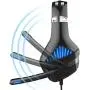 Gaming Headset, Beexcellent Gaming Headphone with Microphone for PS4/Xbox One(Adapter Need)/Nintendo Switch(Audio)/PC/Controller/Cellphone-Easy Volume Control with LED Lighting 3.5MM Jack(GM-5 Blue)