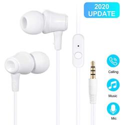 Earbuds, Amoner in Ear Headphones Wired Waterproof Sports Earphones, Stereo Sound Headphones Headsets with Built-in Mic for Phone 6/6s Plus/5s/SE, Galaxy, Android Smartphones, Tablets