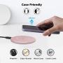 LETSCOM Ultra Slim Wireless Charger,Qi-Certified 15W Max Fast Wireless Charging Pad,Compatible with iPhone 11/11 Pro Max/XS Max/XR/XS/X/8/8+,Galaxy Note 10/Note 10+/S10/S10+/S10E (No AC Adapter)