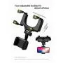 Kokuji Car Rearview Mirror Mobile Phone Stands Navigation Bracket Adjustable Telescopic Mobile Phone Holder snap-on Mobile Phone Holder Multi-Function Model Universal
