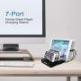 Kavalan 7 Port USB Charging Station Dock with 2 PD Charging Port, Charging Organizer Universal Desktop Tablet & Smartphone Multi-Device Charger Hub