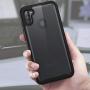 CBUS Heavy-Duty Phone Case with Built-in Screen Protector Cover for Samsung Galaxy A11 –– Full Body (Black)
