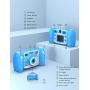 Victure Kids Camera Digital Rechargeable Selfie Action Camera 1080P HD 12MP with 2 Inch LCD Display and Shockproof Handles for Girls Boys Toys Gifts