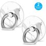 Cellphone Ring Holder Finger Kickstand (2 Pack) - ifab 360° Rotation/Sturdy/Reusable/Grip/Stand/Universal - Compatible with All Smartphones - Marble Circle