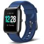 LETSCOM Smart Watch Fitness Tracker Heart Rate Monitor Step Calorie Counter Sleep Monitor Music Control IP68 Water Resistant 1.3" Color Touch Screen Activity Tracking Pedometer for Women Men