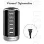 6 Ports Desktop Charging Station,USB Hub Wall Charger with QC 2.1,Compatible for Smart Phones, Tablets, and Other Electronics (Black ) 6 Ports Desktop Charging Station,USB Hub Wall Charger with QC 2.1,Compatible for Smart Phones, Tablets, and Other Electronics (Black )