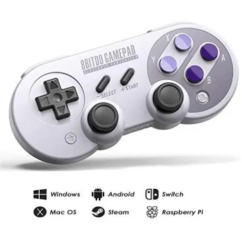 8Bitdo SN30 Pro Wireless Bluetooth Controller with Joysticks Rumble Vibration USB-C Cable Gamepad for Windows, Mac OS, Android, Steam, Compatible with Nintendo Switch 8Bitdo SN30 Pro Wireless Bluetooth Controller with Joysticks Rumble Vibration USB-C Cable Gamepad for Windows, Mac OS, Android, Steam, Compatible with Nintendo Switch