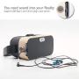 VIFE, Virtual Reality Headset,3D VR Glasses for Mobile Games and Video & Movies,with Bluetooth Remote Controller,Compatible 3.5-6 inch iPhone/Android Phone,Including iPhone,Samsung, LG,etc (White)