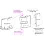 Cellphone Mount Color:Black,Fixed Clip on Flat and Slim Monitor or Laptop Monitor Within 25mm Thickness,safty Cellphone Holder/Stand for Smartphone,Enjoying Dual Screen at The Same time