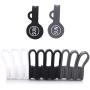 SUNFICON 10 Pack Earbuds Cords Organizers Magnetic Cable Clips Organizers Bookmark Clips Whiteboard Noticeboard Fridge Magnets USB Cable Manager Keeper for Home Kitchen Office School,Gray White Black