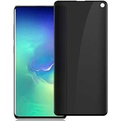 Galaxy S10 3D Curved Privacy Tempered Glass Screen Protector, Defender 9H Hardness Case Friendly Anti-spy Peeking Tempered Glass Screen Protector, for Samsung Galaxy S10 (6.1")