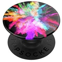 PopSockets: PopGrip with Swappable Top for Phones & Tablets - Color Burst Gloss