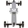 Movo SGTD-60S 23" Linear Track Slider, Table Dolly Combo Video Rig with Skate Wheels, Retractable Legs and Carrying Case (Silver)