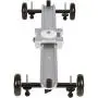 Movo SGTD-60S 23" Linear Track Slider, Table Dolly Combo Video Rig with Skate Wheels, Retractable Legs and Carrying Case (Silver)