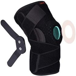 Thx4COPPER Hinged Knee Brace - Adjustable Open Patella with Straps & Side Stabilizers - Compression Support for Protection&Pain Relief - Trauma, ACL, LCL, MCL, Tears, Arthritis,Tendon, Injuries