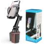 Cup Holder Phone Mount for Car, SUPERONE Adjustable Cup Holder Car Mount Compatible with iPhone 11, 11 Pro, 11 Pro Max, XS Max, XS, XR, Galaxy S20 Ultra, S20+, S20 and More