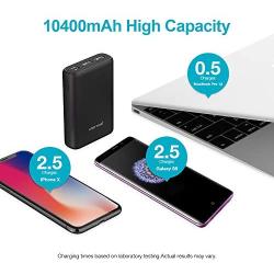 Charmast Smallest 10000 USB C PD Quick Charge Portable Charger, Mini Small 10400 mah Power Delivery QC Power Bank, Compact Phone External Battery Pack Chargers Compatible with iPhone, Samsung, Pixel