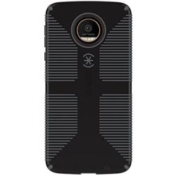 Speck Products CandyShell Grip Case for Moto Z Droid Smartphone, Black/Slate Grey