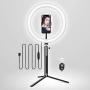 Elitehood 12’’ LED Ring Light with Stand and Phone Holder, Adjustable Selfie Light Makeup Light, 3 Colors Light Ring YouTube Equipment & Ringlight with Phone Stand for recording/Photography/VLOG/Video