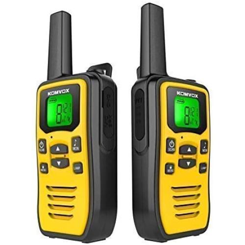 Rechargeable Walkie Talkies for Adults Long Range Handheld Two Way Radio, 2 Way Radio Survival Gear Equipment, 22 Channels 121 Privacy Codes VOX Scan, Alert + LED Flashlight for Camping