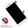 Screen Replacement for iPhone 7 (4.7"), LCD Screen Assembly Set, 3D Touch Display Digitizer Including Full Repair Kit, Screen Tempered Glass, Repair Flowchart, Magnetic Screws Map (White)