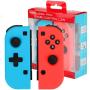 Winkeyes Nintendo Switch Joy-Con Controller Mini Switch Controller Joy Con (L/R) Wireless Pro Game Controller Gamepad Joypad Joystick Compatible with Nintendo Switch, Blue and Red Color