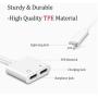 Headphones Adapter for iPhone 11 Headphone Splitter Audio Dual Adapter for iPhone Earphone Dongle for iPhone 8/7/X/XR/SE 2020 Audio & Charger & Call & Remote Control Support All iOS System