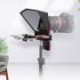 Desview T2 Portable Teleprompter Kit with Remote Control for Smartphone iPad Mini Canon Nikon Sony DSLR Camera for YouTube Interview Video