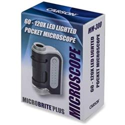 Carson MicroBrite Plus LED Lighted Pocket Microscope