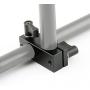 NICEYRIG 90 Degree 15mm Rod Clamp with Adjustable Screws for Camera Support System Shoulder Rig Tripod System, Pack of 2