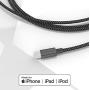 Apple MFi Certified USB C to Lightning Cable Made for iPhone X/XS/XR/XS Max / 8/8 Plus, Supports Power Delivery (for Use with Type C Chargers) 4FT (Black)