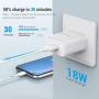 iPhone Fast Charger - Nikolable 18W PD Wall Charger MFi Certified 6FT USB C to Lightning Cable, Power Delivery Adapter Support Quick Charging for iPhone 11 Pro Max XR XS X 8 Plus iPad Pro