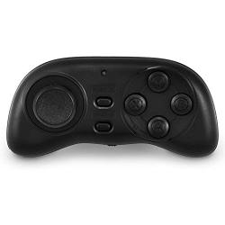 PL-608 Mini Bluetooth Gamepad, Portable Wireless Bluetooth Gaming Controller with Remote Shutter Multimedia Controller, for Mobile Phone, Tablet and PC(Black)