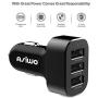 Asiwo 3-Port USB Car Charger,Car Phone Smart Charger compatible iPhone X/8/8Plus 7 6S 6 Plus, Samsung Galaxy S9 S8 S7 S6 Edge, Note 8 5 4, Nexus 6P, iPad, Mp3&More