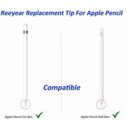 Replacement Tips Compatible with Apple Pencil 2 Gen iPad Pro Pencil - Apple Pencil iPencil Nib for iPad Apple Pencil 1 st/Pencil 2 Gen White 2 Pack