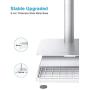 Cell Phone Stand, OMOTON Adjustable Angle Height Desk Phone Dock Holder for iPhone SE 2/11 / 11 Pro/XS Max/XR, Samsung Galaxy S20 / S10 / S9 / S8 and Other Phones (3.5-7.0-Inch),Silver