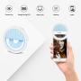 Selfie Ring Light [Upgraded Version], Rechargeable Portable Clip-on Selfie Fill Light with 36 LED for Smart Phone Laptop Photography, Camera Video, Girl Makes up Blue