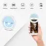 Selfie Ring Light [Upgraded Version], Rechargeable Portable Clip-on Selfie Fill Light with 36 LED for Smart Phone Laptop Photography, Camera Video, Girl Makes up Blue