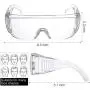 Anti Fog Protective Glasses, Eye Protection Clear Safety Goggles Over Prescription Glasses for Outdoor Activities Anti Fog Protective Glasses, Eye Protection Clear Safety Goggles Over Prescription Glasses for Outdoor Activities