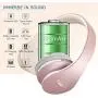 Wireless Earbuds,Esonstyle Over Ear Headset V5.0 with Microphone,Bluetooth Headphones Wireless Foldable & Lightweight, Support Tf Card MP3 Mode and Fm Radio for Cellphones Laptop TV-Rose Gold