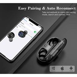 Wireless Earbuds, YOCHOS in-Ear Bluetooth Headphones with Charging Case, Mini Sweatproof Sports Earphones w/Mic 30 Hrs Playtime for iPhone Android Windows Cellphones