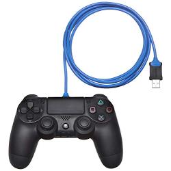 AmazonBasics PlayStation 4 Controller Charging Cable - 6 Foot, Blue