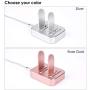 2-in-1 Charging Stand Compatible with iPhone 11/XS/8/8Plus/7/iPad/Airpods1/2/Airpods pro, Aluminum Alloy Built-in USB Cell Phone Charging Stations, Dual Charger Station, Mobile Phone Holder (Silver)