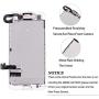 SunlerPro for iPhone 7plus White 5.5" LCD 3D Touch Digitizer Screen Replacement with Front Camera+ Earpiece+ Tools Kit+ Screen Protector iPhone LCD Screen Replacement kit