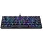 MOTOSPEED CK61 60% Mechanical Keyboard Portable 61 Keys RGB LED Backlit Type-C USB Wired Office/Gaming Keyboard for Mac, Android, Windows（Blue Switch）