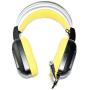 Gaming Headset for PS4, Comfort Noise Reduction Crystal Clarity 3.5mm LED Professional Headphone with Mic for Xbox One PC Laptop Tablet Mac Smart Phone (G808 yellow)