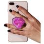 Gorgeous Agate Crystal Druzy Quartz Phone Grip Phone Holder for Smart Phones and Tablets (Pink)