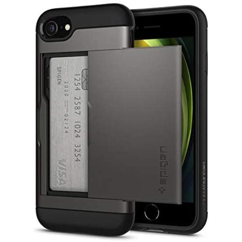 Spigen Slim Armor CS Designed for Apple iPhone SE 2020 Case/Designed for iPhone 8 Case (2017) / Designed for iPhone 7 Case (2016) - Gunmetal