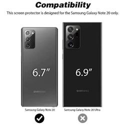 [4 Pack] TOCOL for Samsung Galaxy Note 20 [2 Pack] TPU Screen Protector and [2 Pack] Tempered Glass Camera Lens Protector HD Clear Bubble Free Case Friendly